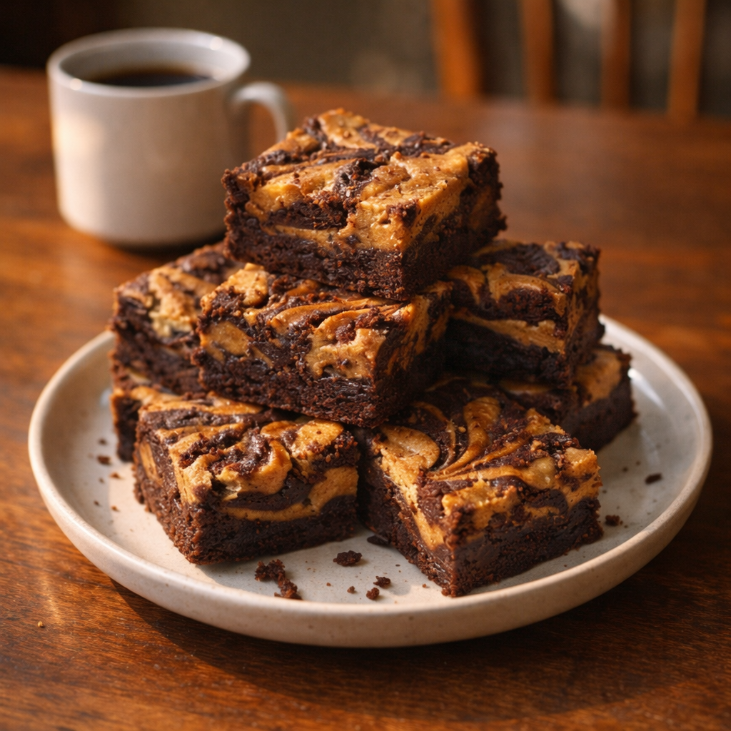 ALMOND BUTTER SWIRL BROWNIES