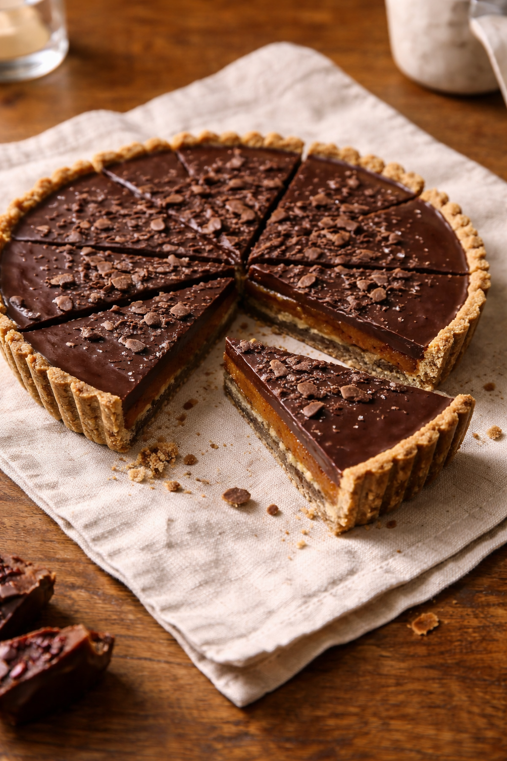 ALMOND BUTTER DATE CARAMEL TART